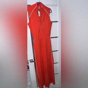 SPANX Red Airpique Jumpsuit